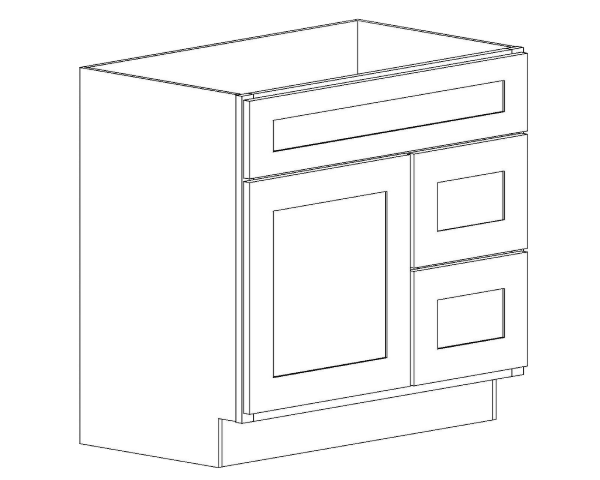 VCOMBO36R<br>Vanity Combo 36 - Drawers on Right
