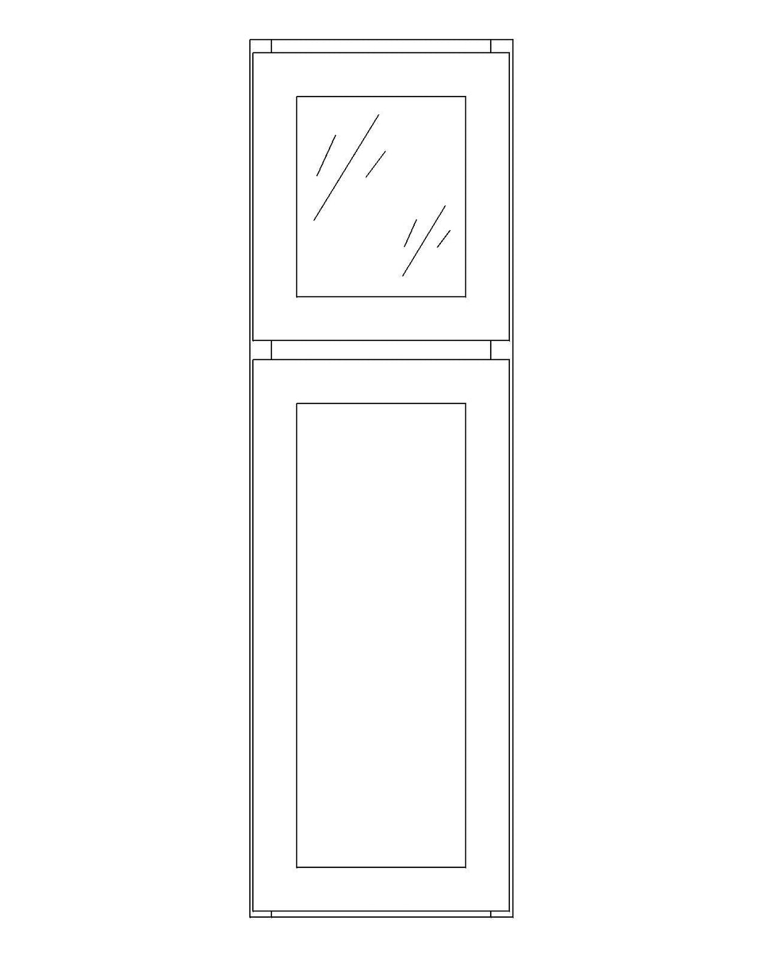 W1260R-F2-15D<br>White Shaker